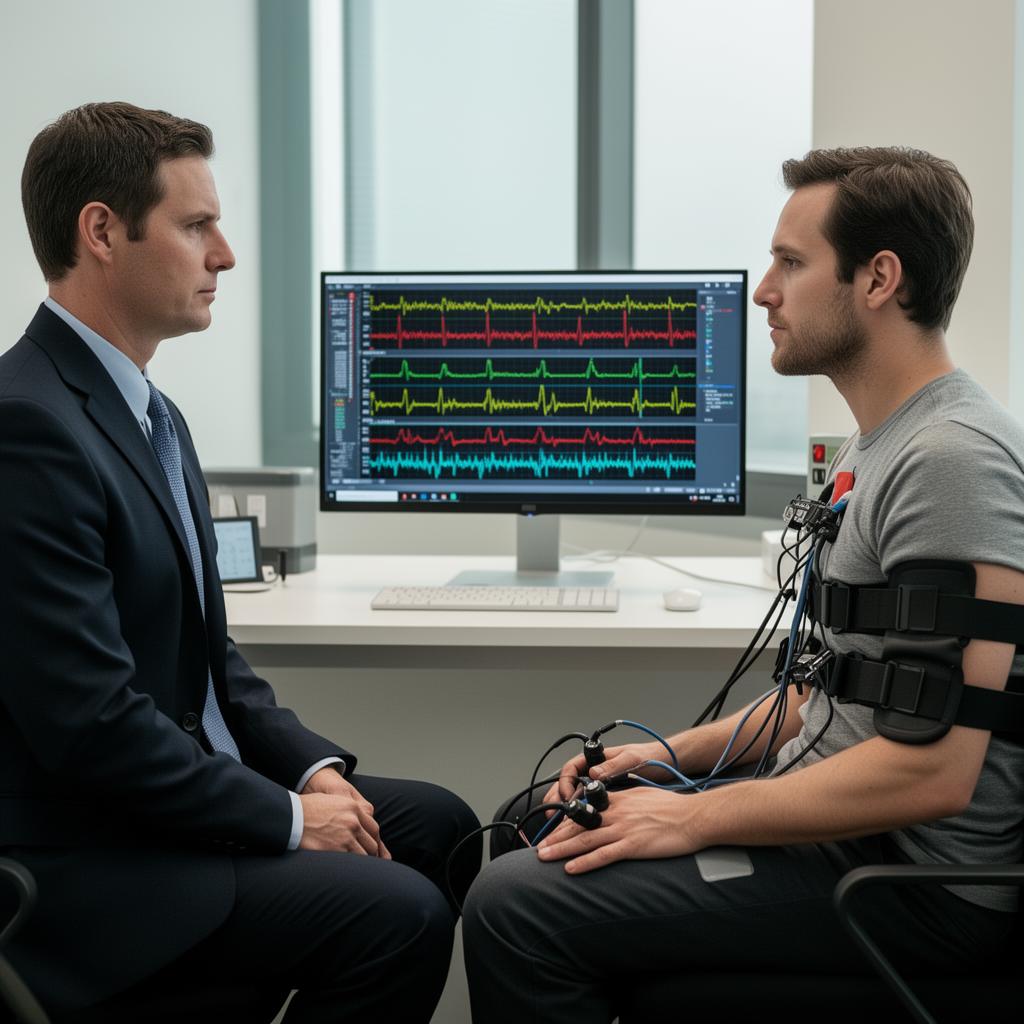 Sesiune de examinare poligraf